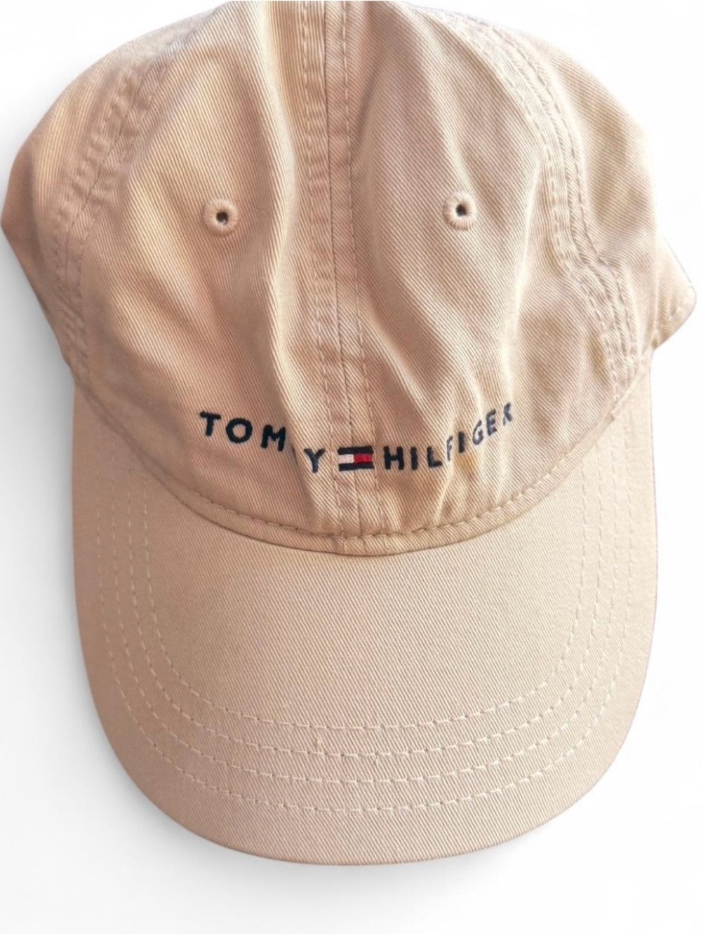 Tommy Hilfiger Tan Baseball Cap with Logo